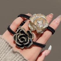 High-end landscape drill rope 2023 new super fairy hair band rubber band womens head ponytail hair rope headwear