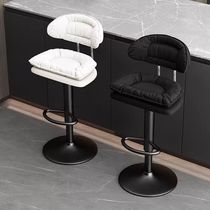 Bar chair modern simple high chair rotating front desk cashier lifting household high stool backrest light luxury bar chair