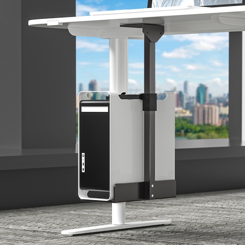 Table bottom hanging host bracket computer suspended rack office desktop host box hanging rack tray metal bracket