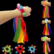 Sports atmosphere props bracelet wrist bell colorful dance performance for elementary school kindergarten children cheerleading team