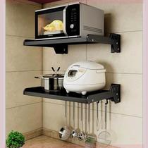 Kitchen racks are punch-free wall-mounted household oven racks wall-mounted microwave oven storage rack brackets