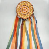 Orff musical instrument 7-inch ribbon tambourine Dunhuang dance tambourine performance props Xinjiang dance exam tambourine