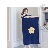 Long plus size bath skirt 80-220 pounds can be worn in all seasons can be wrapped in absorbent bath towel robe non-shedding sling for women at home