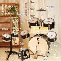 Childrens girl drum set for home beginners 3-8 years old drum practice instrument 6 toys baby boy birthday gift