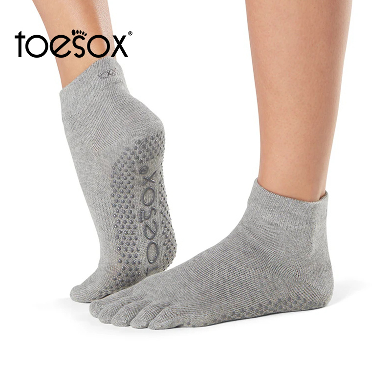 Toesox Yoga Socks Professional Non-Slip Pilates Socks Dance Non-Slip Five-Toe Socks Fitness Sports Socks Ankle