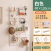 Solid wood hole board custom kindergarten wall storage rack wooden living room entrance decoration Nordic