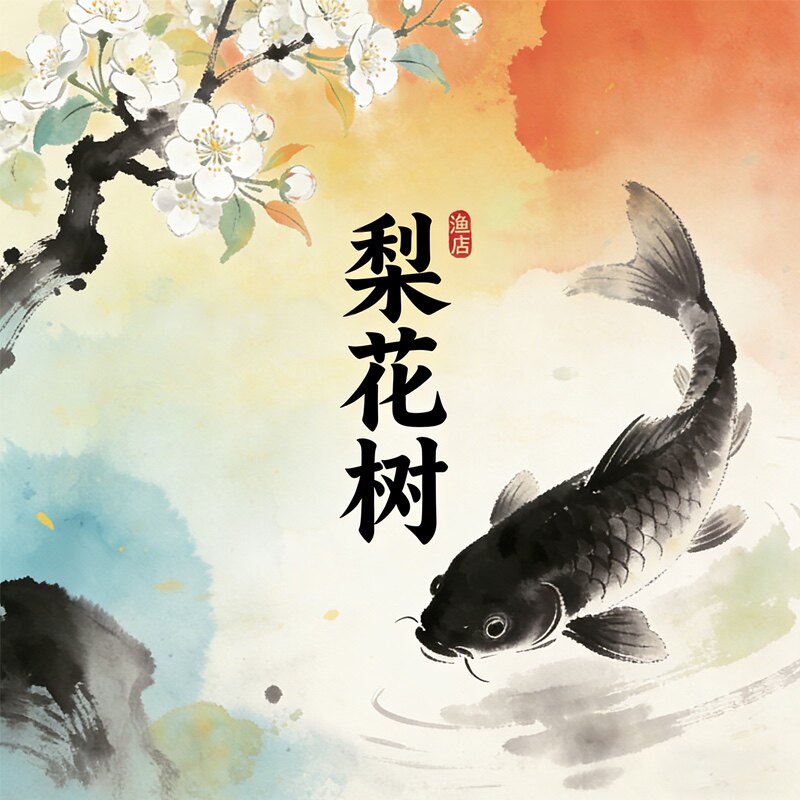 梨花树精品鱼具店的LOGO