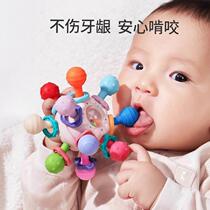 Manhattan hand ball atomic ball baby silicone teether molar stick toy 0-1 years old 3 to 6 months and above