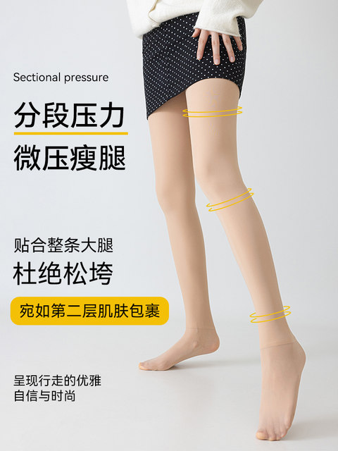 Cat Man Bare Legs Artifact Winter Thick Women's Velvet Leggings Thick Northeastern Wearable Nude Feeling Realistic Natural Pantyhose