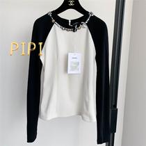 Detailed customer service (7581043) Mens and womens shirts classic small letters short shirts trendy stripes