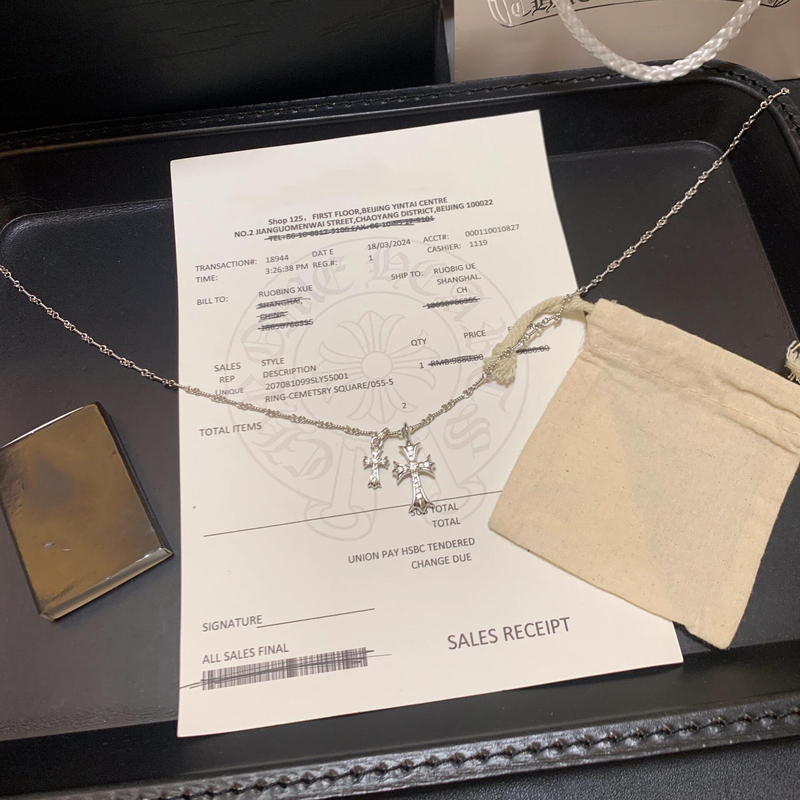 2025 New Limited Edition Cross Light Luxury Necklace Sterling Silver Pendant Clavicle Chain High-End Gift Unisex 2025 New Limited Edition Cross Light Luxury Necklace Sterling Silver Pendant Clavicle Chain High-End Gift Unisex