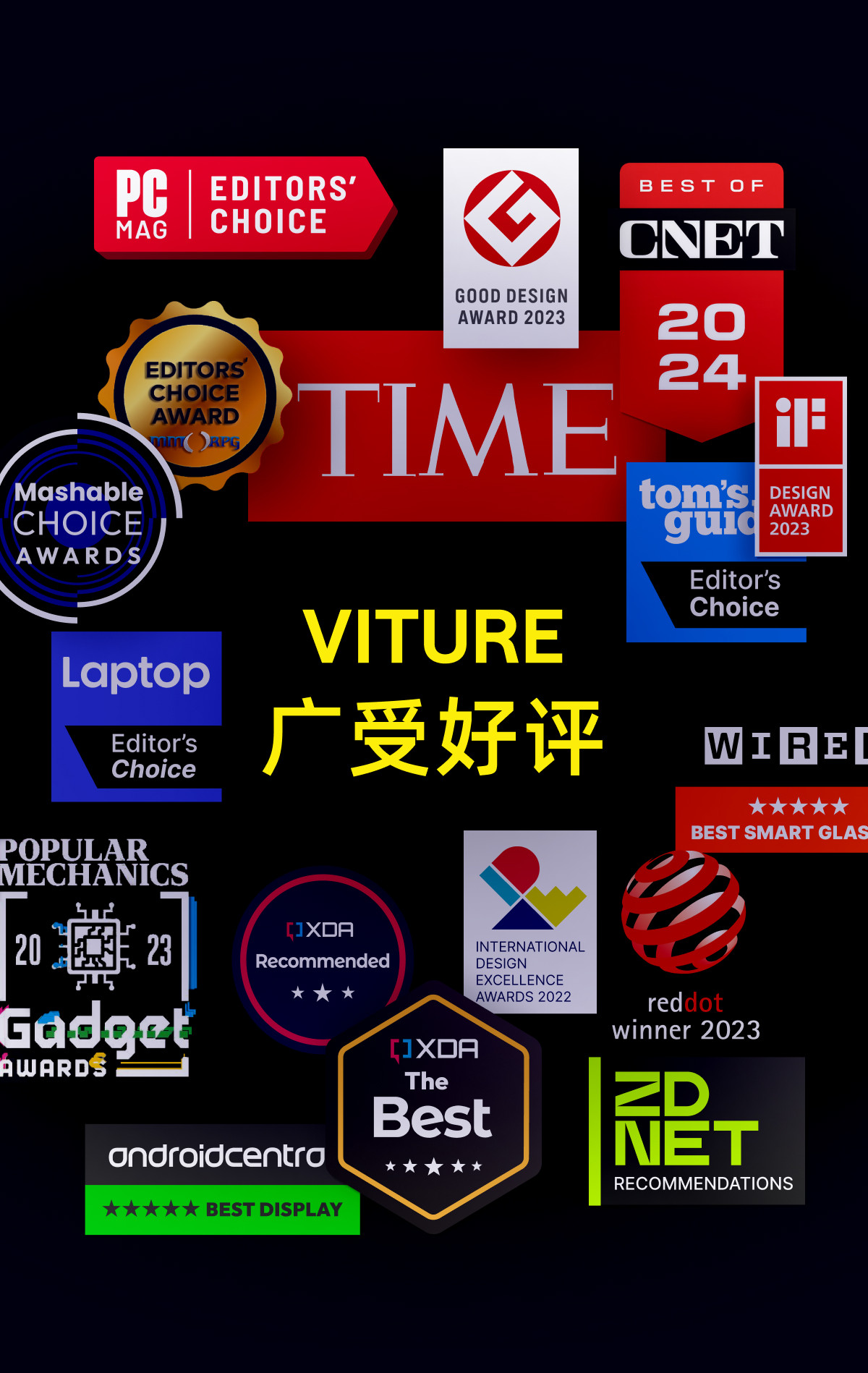 ar设备 【赛博之选】viture luma cyber xr/ar智能眼镜cyberpunk 2077限量联名收藏 152 巨幕1200p超清游戏