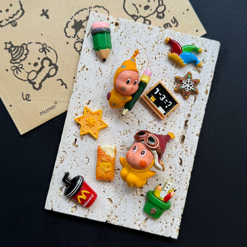 Croc Shoe Accessories Cute Pilot Handwritten New Star Shoe Charms Suitable for Crocs High-End Shoe Buckles DIY Decoration