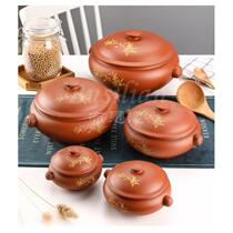 Steam pot chicken steam pot purple clay steamer Yunnan household steam pot chicken commercial non-purple clay steam pot set 304 bottom pot