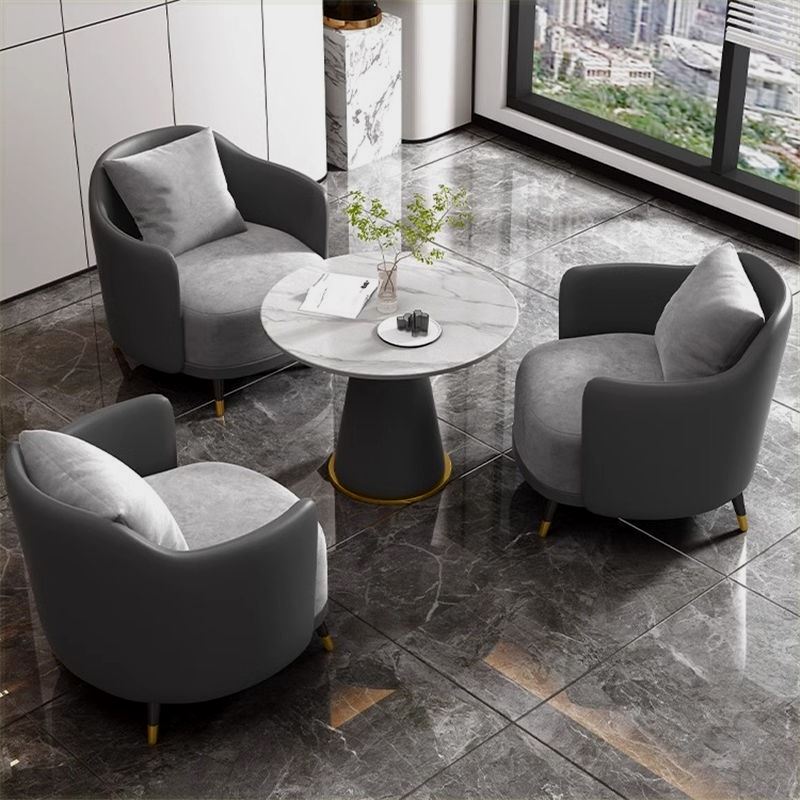 Casual and Simple Sofa and Coffee Table Set, Light Luxury Beauty Salon, Bank, Hotel Lobby, Rest Area, Reception Table and Chairs