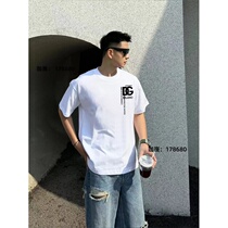 (Deposit cash on delivery) 2024 Summer Internet Celebrity Printed Short-Sleeved Mens European and American Trendy Luxury Joint Recommended T-Shirts for Women