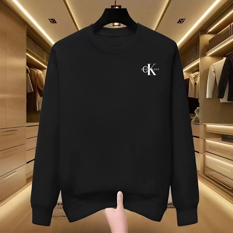 {Outlet Selection} 2026 Fall/Winter Ck Sweatshirt Hot-Selling Base Layer Luxury Men's Fashion Internet Celebrity Casual Plus Size Top