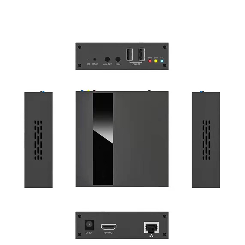 HDMI Kvm Ethernet Extender 250m HDMI Extender with USB Keyboard and Mouse Control Interface HDMI to Rj45 Converter 200m Can Be Used to Connect and Transmit Data over a Switch or Lan Network