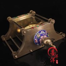 Antique antique European table clock desktop living room clock ornaments old retro clockwork with alarm classical clock