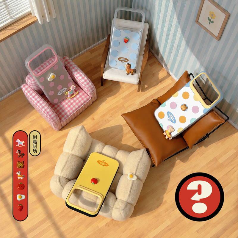 Wowdoudou【In Stock】Doudou Shell Spring/Summer New Product【Cheese and Polka Dots】Apple 16/17 Little Doudou Phone Case Wowdoudou【In Stock】Doudou Shell Spring/Summer New Product【Cheese and Polka Dots】Apple 16/17 Little Doudou Phone Case