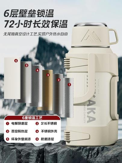 保温壶便携户外保温杯大号大容量家用保温瓶水杯正品车载水壶杯子
