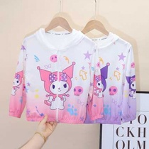 Kuromis 2024 summer hot style girls sun protection clothing cartoon sun protection clothing ice mesh breathable baby girl jacket