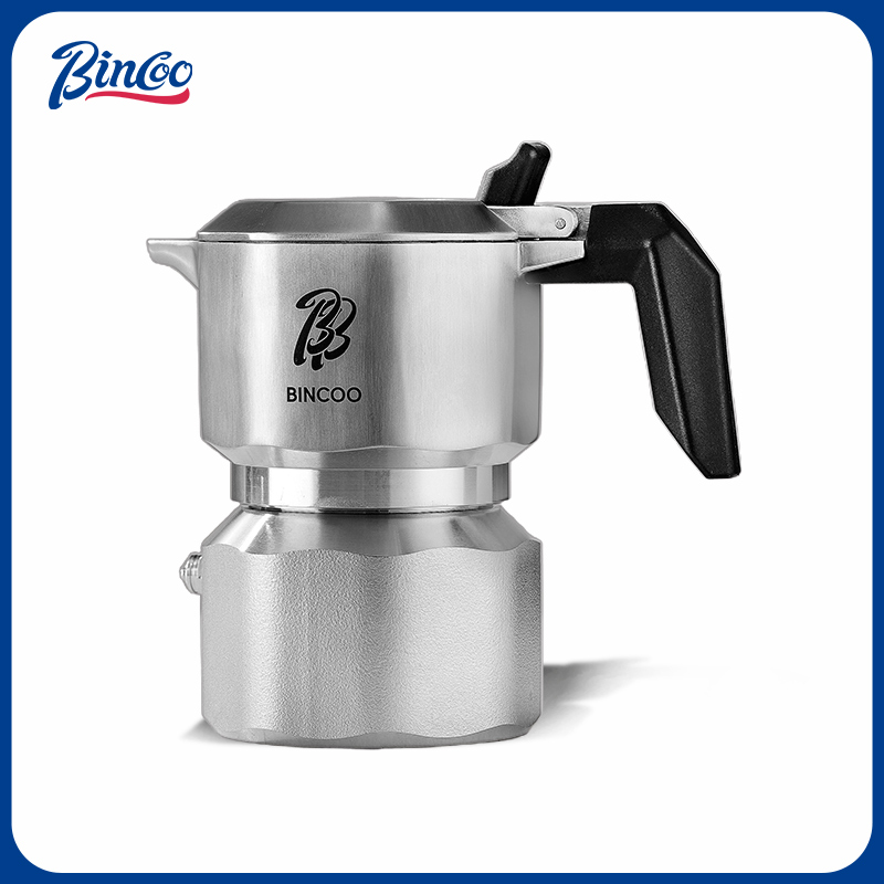 Bincoo 3バルブ 316ステンレススチール モカポット GT Pro 家庭用小型ダブルバルブ コーヒーメーカーセット