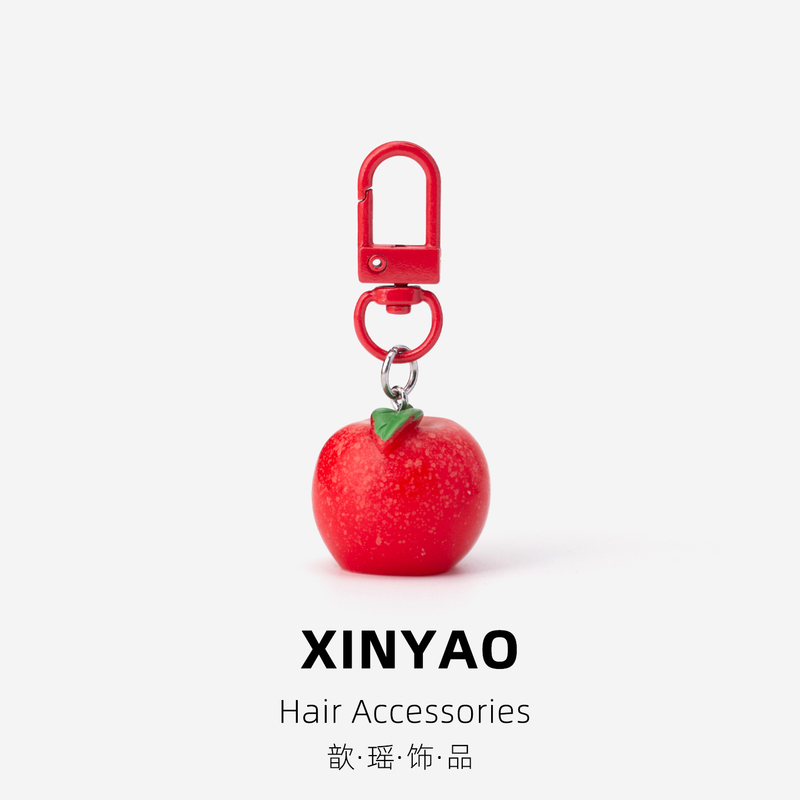 Big Red Apple Pendant, Simulated Creative Keychain, Cute Bag Pendant, Small Gift for Best Friend, Girl's Schoolbag Pendant Big Red Apple Pendant, Simulated Creative Keychain, Cute Bag Pendant, Small Gift for Best Friend, Girl's Schoolbag Pendant