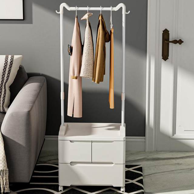 Rental simple clothes hanger multi-floor room storage rack simple clothes sleeper cabinet hanging bag home AXH functional cloak room