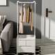 Rental simple clothes hanger multi-floor room storage rack simple clothes sleeper cabinet hanging bag home AXH functional cloak room