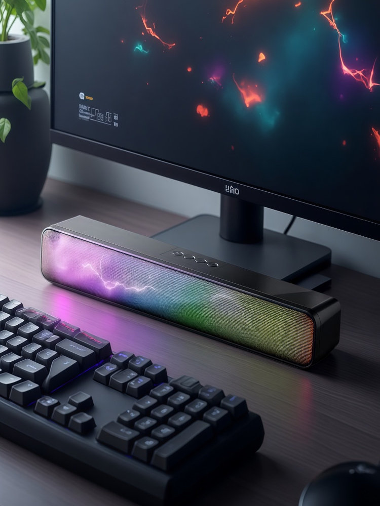 Berlin E-Sports Sound Computer All-In-One Desktop Speaker Home Gaming Wired Bluetooth Speaker Subwoofer