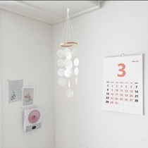 INS style natural shell wind chimes childrens room bedroom wind chimes small pendants photography photo props birthday gifts