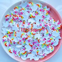 20 Pcs New Cute Resin Mini Cartoon Unicorn Flat Back Cabocho