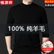 Hengyuanxiang 7-quarter sleeve cardigan men's half turtleneck spring and autumn new middle-aged solid color thin base sweater knitted sweater
