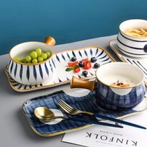 Tableware set for one person Japanese breakfast tableware and dishes set for one person tableware and chopsticks for one person exquisite dishes for home use