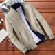 Áo khoác cotton nam hai mặt mùa xuân và mùa thu trung niên giản dị hoang dã mùa thu cha mặc áo khoác trẻ