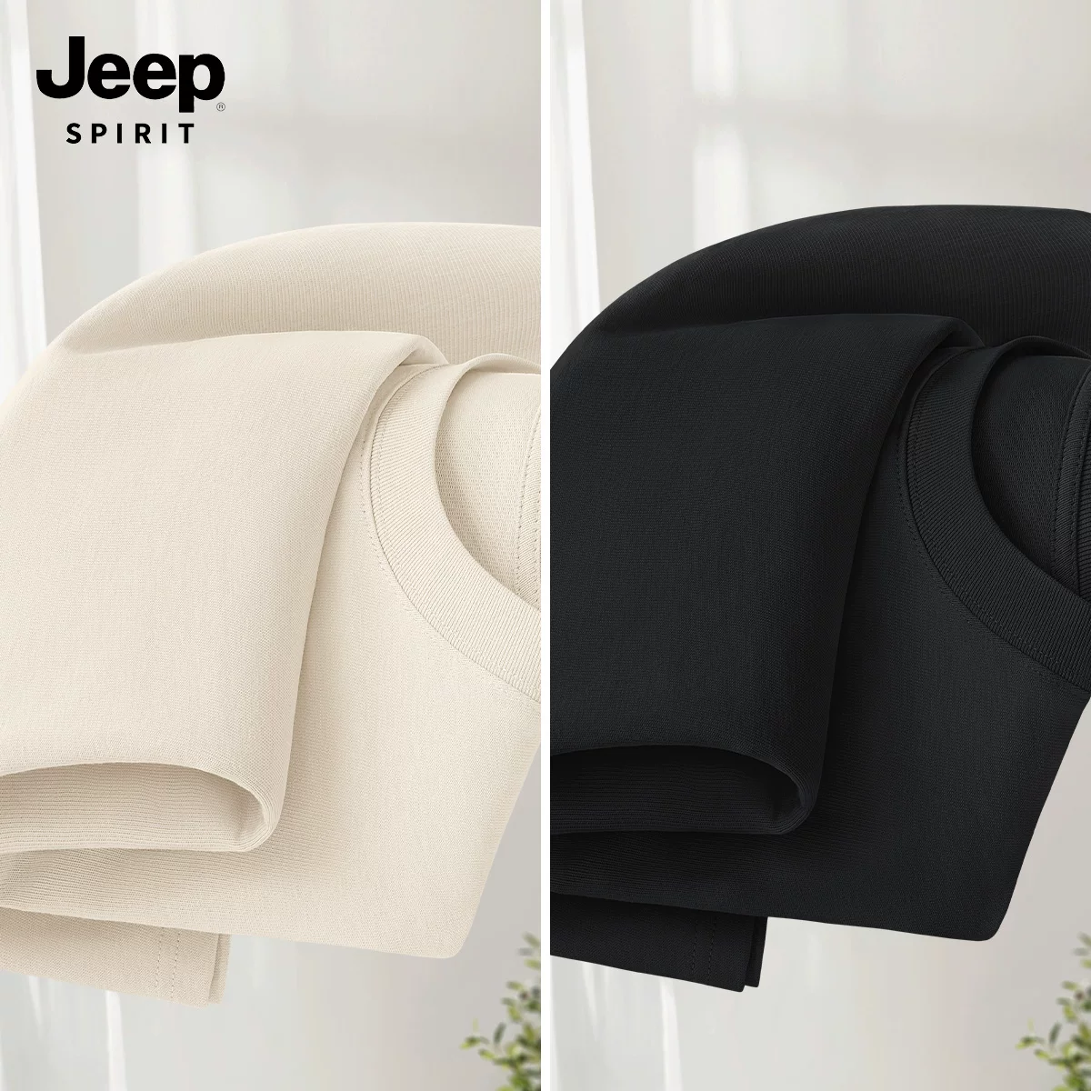 JEEP SPIRIT Jeep, хлопковая летняя футболка с коротким рукавом, новая коллекция