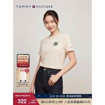 Taiding Fashion Butler big brands have spring and summer womens pure cotton new wheat ear WW0WW41903 short-sleeved tops flocking