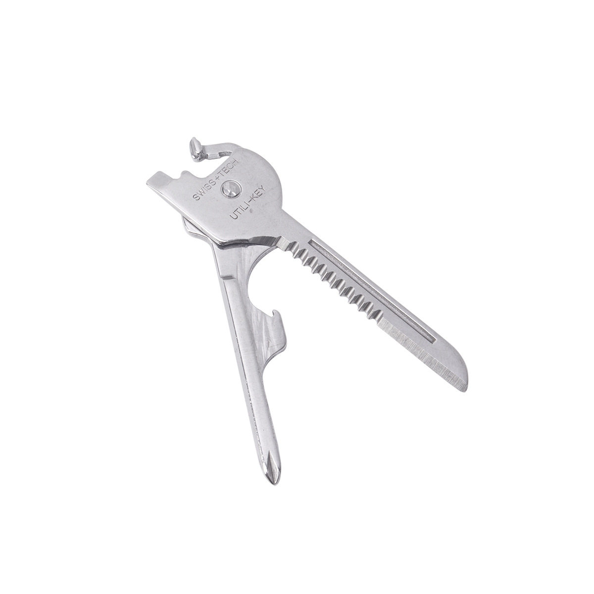 Key Tools 瑞士科技户外多功能钥匙扣6合一折叠小刀