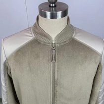 Jihua border warm fleece suit khaki fleece plus velvet thickened anti-static fleece suit