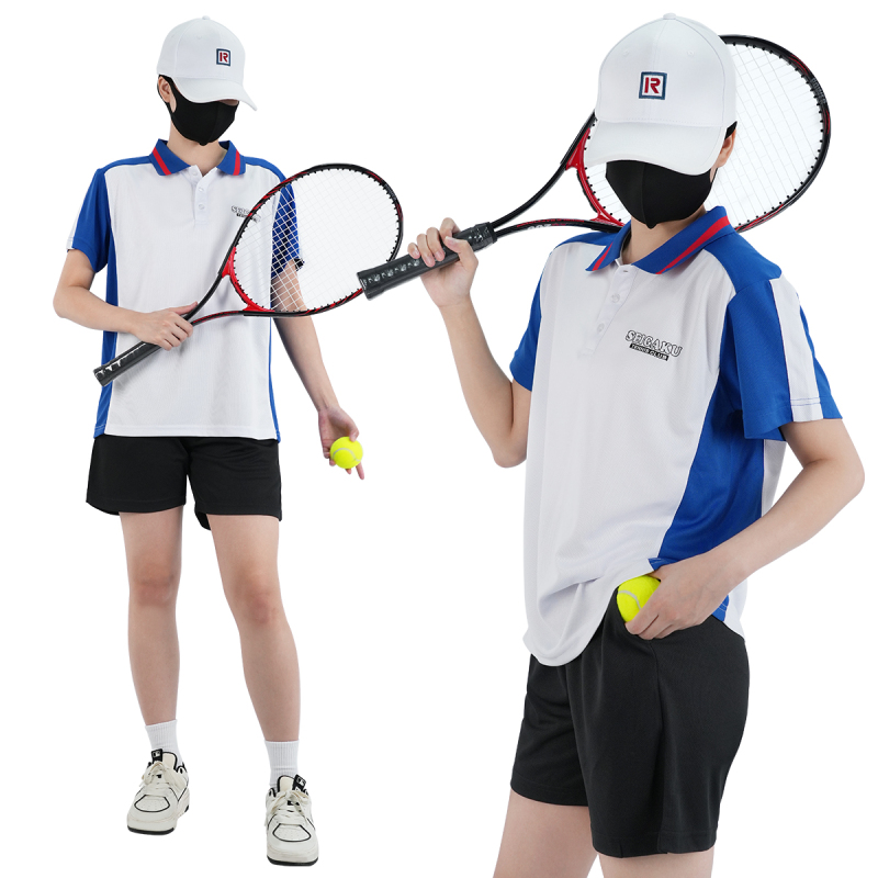 Holoun Little European Tennis Prince Ryoma Echizen Fujiwara Assistant Embroidered Short-Sleeve Tennis Uniform C Uniform