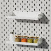 Perforated board accessories kitchen shelf hook t storage box hanging basket wall-mounted punch-free laminate shelf fixed