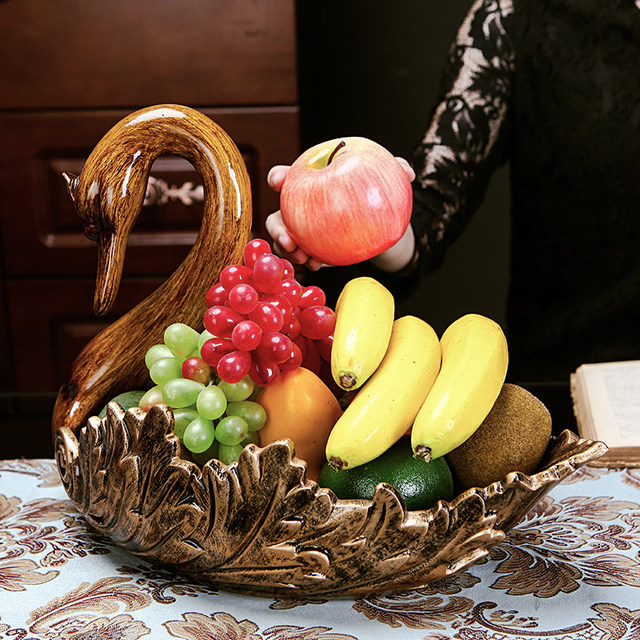 Living room fruit tray European style creative dried fruit tray storage tray creative fashion home decoration ornament model room
