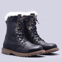Natural Wool Winter Boots Warmest Handmade Men Winter Shoes