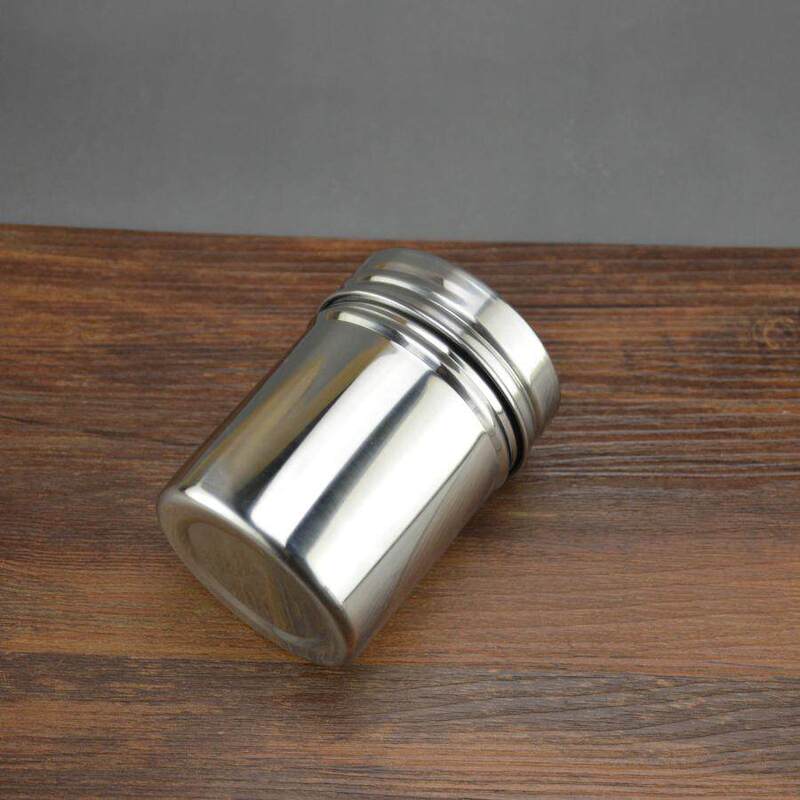 Bialetti 18/8 Stainless Steel Portable Tea Canister Mini Coffee Bean Seasoning Dry Goods Sealed Small Container Bialetti 18/8 Stainless Steel Portable Tea Canister Mini Coffee Bean Seasoning Dry Goods Sealed Small Container