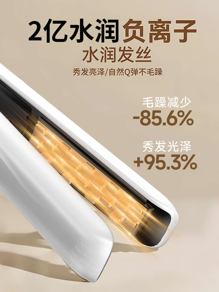 Xiaxin Wireless Corn Perm Hair Straightener for Women, High Crown Hair, Negative Ion, Home Use, Volumizing Hair Root Lifting Tool