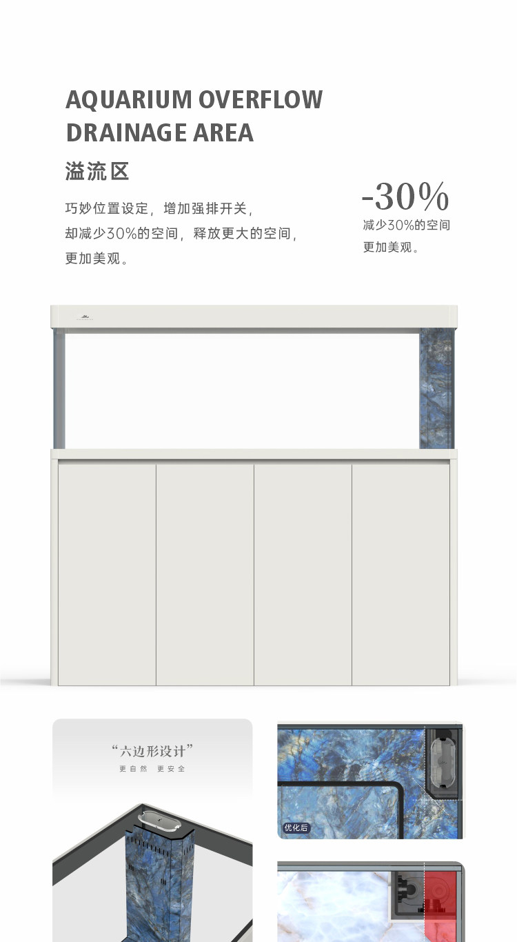 【2026新款】形水鱼缸龙鱼缸虎鱼缸底滤鱼缸客厅圆角大型专用鱼缸 detail 16