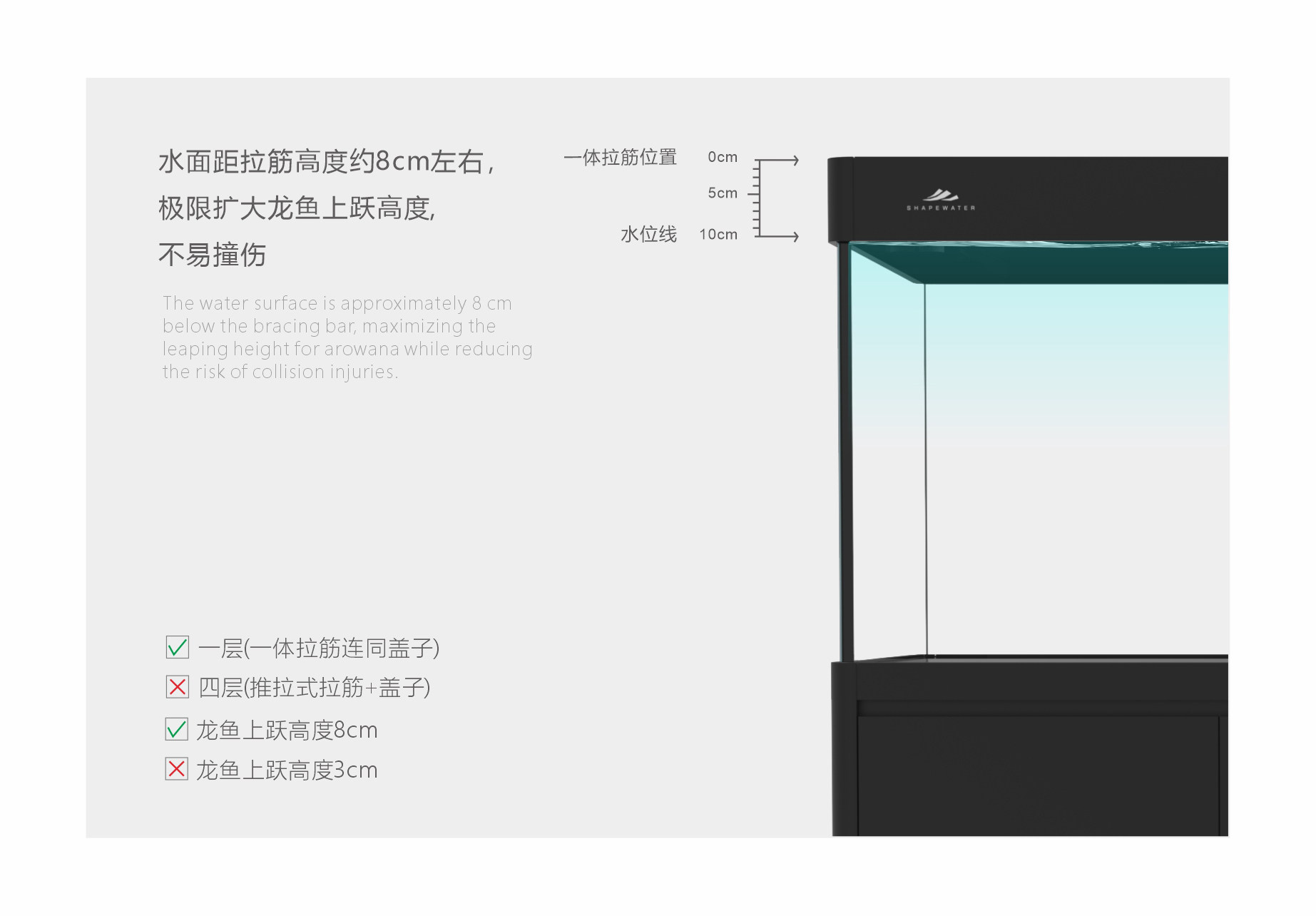 形水RO系列典藏款龙缸高端定制大型底滤超白玻璃家用客厅鱼缸定制 detail 19