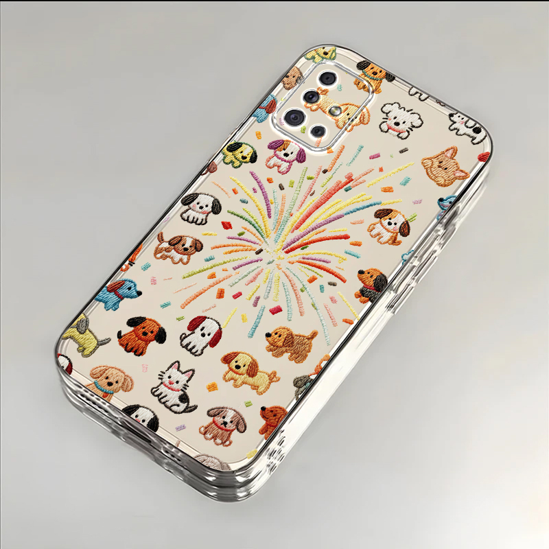 Fireworks Puppy Phone Case for Samsung A51, New Model for Men and Women, Sm-A516 Full Protection Anti-Drop A50 Niche Trendy Transparent ins Style Galaxy A52 Protective Phone Cover A53 Case Fireworks Puppy Phone Case for Samsung A51, New Model for Men and Women, Sm-A516 Full Protection Anti-Drop A50 Niche Trendy Transparent ins Style Galaxy A52 Protective Phone Cover A53 Case
