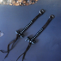 Handmade literary toy iron carving cold iron counter Tiantie Tojia literary toy accessories counting side hanging clip DIY original ecology